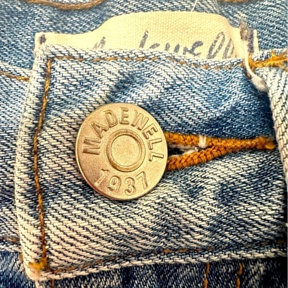 Madewell Women's Boyshorts Shorts Destroyed Rip & Repair Edition Size 27 - Picture 9 of 14